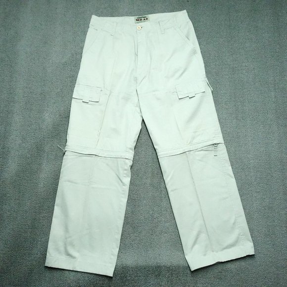 Nesi A.G. Pants Nesi Ag Cargo Pants Zip Off Shorts Men Size 33 X 34